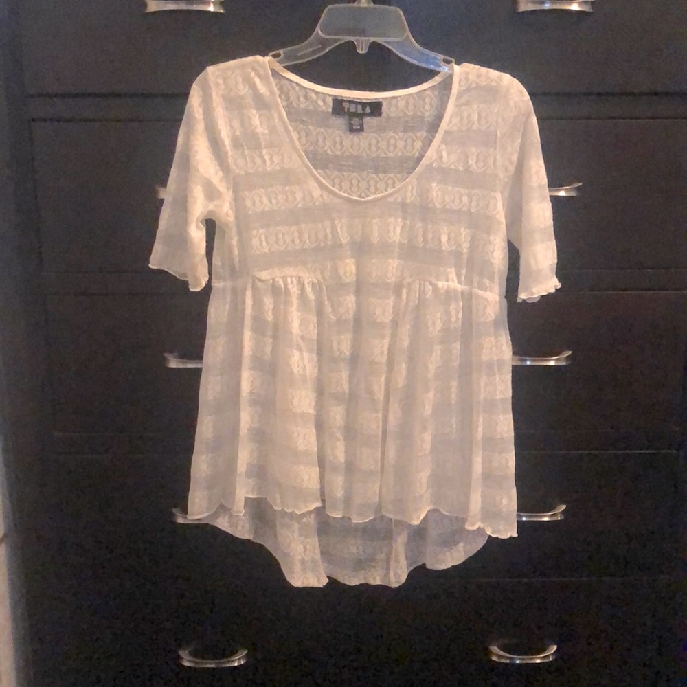 TELA Delicate Sheer Tunic